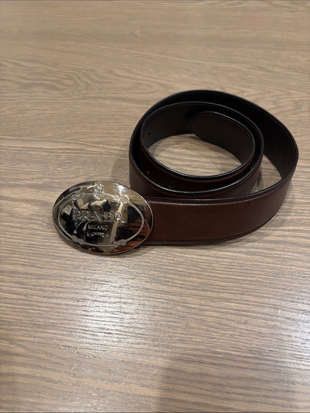 PRADA Womens Vintage leather belt